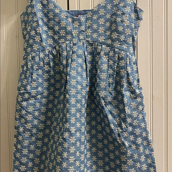 Blue floral print dress - Picture 2 of 2